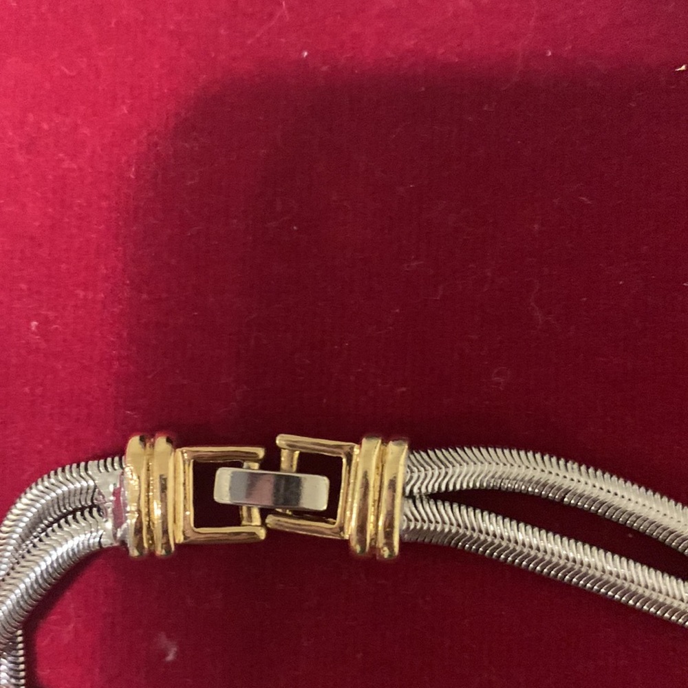 Two Strand Silver Necklace - Picture 5 of 6